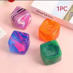 Ice Cube Squeeze Toy, Squishy Toy Stress Relief Cubic Block, Malt Sugar Fun, Perfect Relaxation Choice for Adults, Office Stress Reliever, Easter Gift, Birthday Present Gift for Birthday  Sensory Stress Balls  Bundle Squishy Toy Fidget Toys Soft Squishy