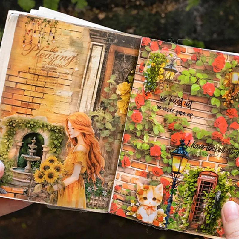 A Beautiful Day: "The Art of Brick Walls" Series 6 Wall Texture Background Stickers