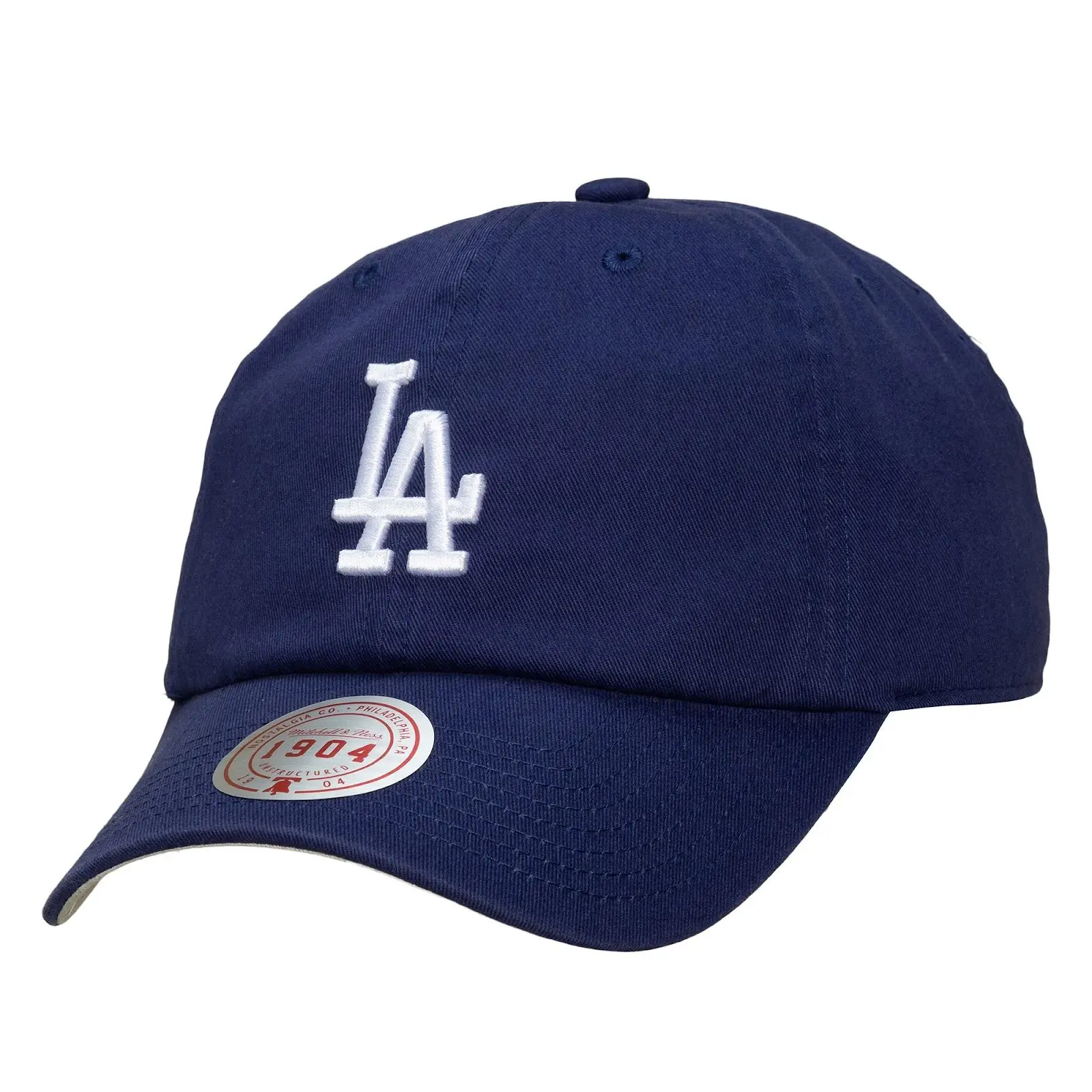 Los Angeles Dodgers Royal 1904 Adjustable Dad Hat MLB Throwback Cap Fan Gear Mitchell & Ness