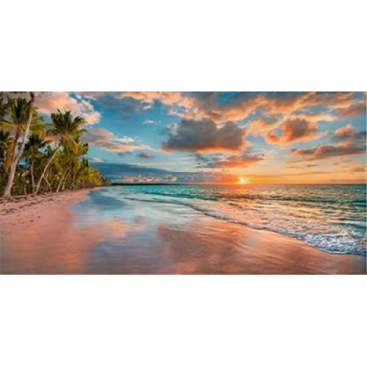 212 MAIN Artistic Sunset Beach Natural Scene Photo Poster Print by Pangea Images, 10x20 in Small Wall Decor for Room Decoration