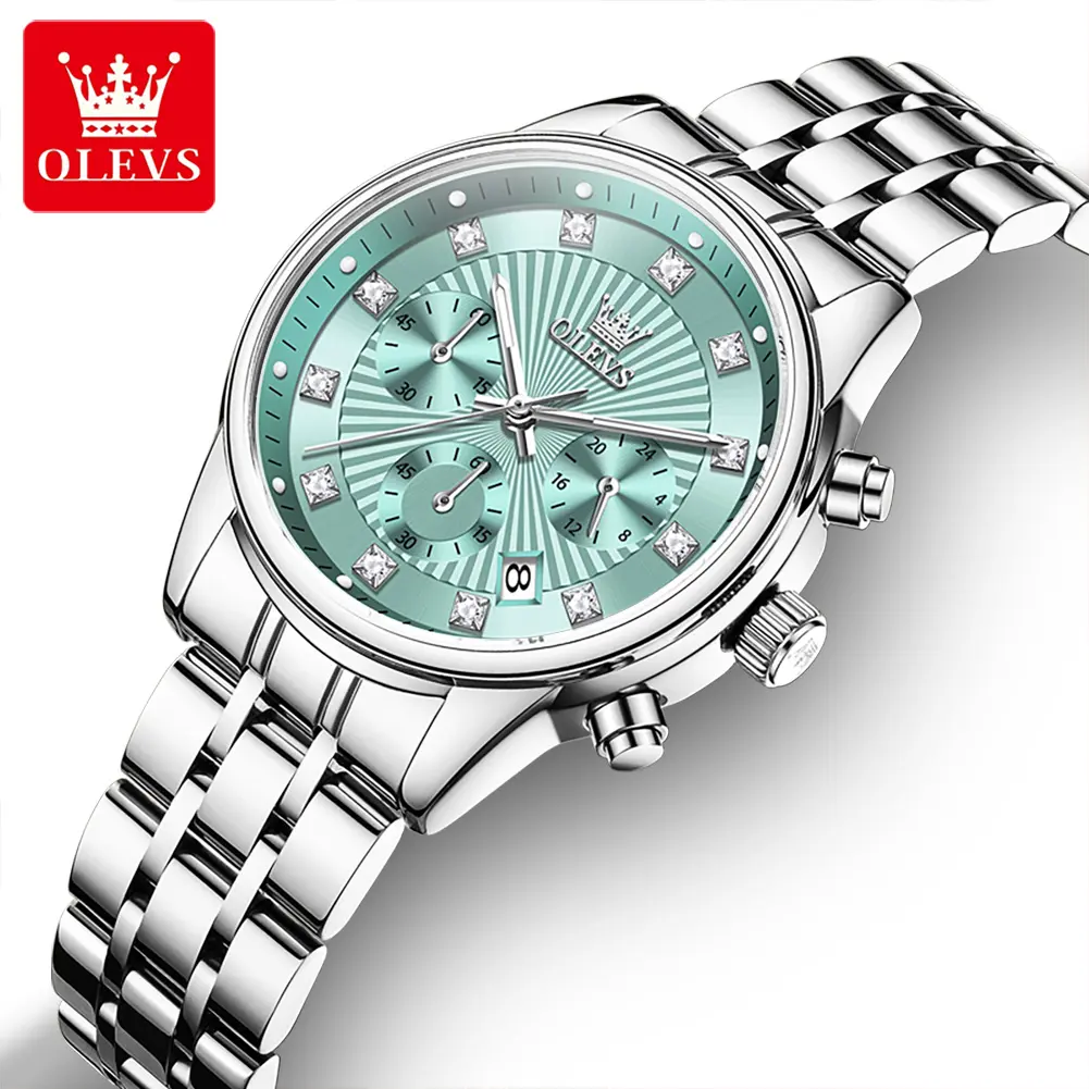 OLEVS Watch, Affordable Luxury Diamond-Set Design with an Alloy Strap and Secure Clasp, Analog Round Quartz Drive with Luminescent Dial, Accessories For Women, Affordable Fashion