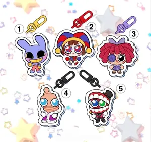 The Digital Circus Acrylic Keychains, TADC Keychain, Pomni, Jax, Kinger, Caine, Ragatha Inspired Charms