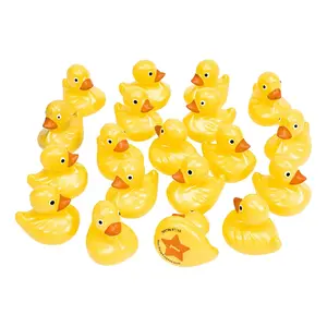 2.5" Bright Yellow Numbered Plastic Duck Matching Set, Ages 4+, Memory Game with Numbered Pairs, Floor Game for Toys & Hobbies