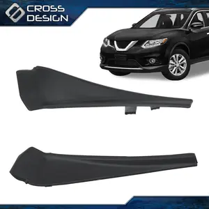 CROSSDESIGN Windshield Wiper Cowl Fit For 14-20 Nissan Rogue Front Windshield Wiper Side Cowl Extension Cover 2PCS