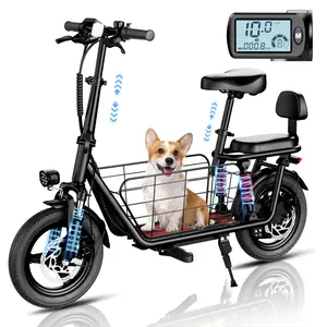 WINDHORSE C3 Electric Scooter with Seat for Adults, 850W Peak, 14” Tire, 25 Miles Max Range, 22 MPH, Dual Suspension, 3 Gear Speed, Adjustable E Scooter with Seat and Basket for Commuting, 330lbs Load