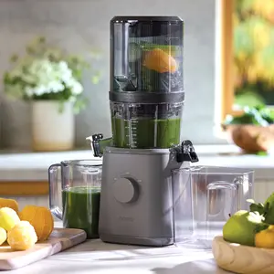 Nama J2 Cold Press Juicer – Self Feeding for Hands-Free Operation with Wide Mouth Hopper for Whole Recipe Loading, Zero Waste Masticating Juicer For More Juice, Less Pulp – Easy Cleanup & Assembly