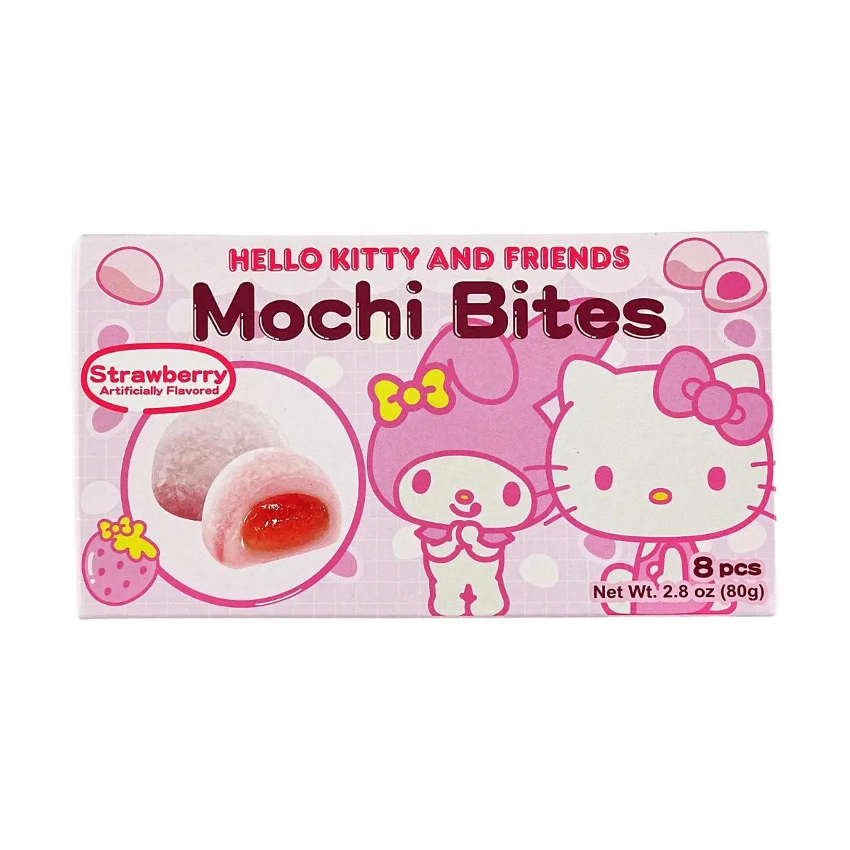 Sanrio Hello Kitty My Melody Mochi Bites Strawberry Flavor