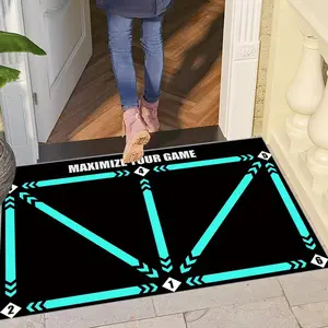 Soccer Footwork Training Mat, Non-slip Exercise Mat for Ball Control and Footwork Improvement, Indoor Outdoor Room Entrances Home Decor