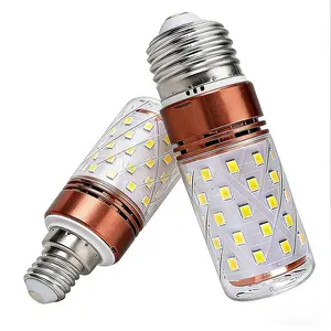 E27/e14 LED Corn Bulb, Anti-Flicker Constant Current, Super Bright Dual Color 60 Leds, Energy Saving Three-Color Changing Lamp