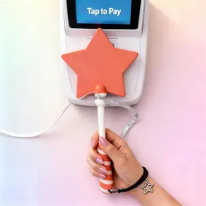 Tap to Pay Magic Wand - Funny Contactless Payment Gift, Credit Card Holder, Drive Thru Accessory, Prank Gift, Novelty Gift, Shopping Gift, Vacation, Anniversary & Birthday Gift - Rave Gift - Girls Trip Gift - Checkout Accessory - Funny Wallet