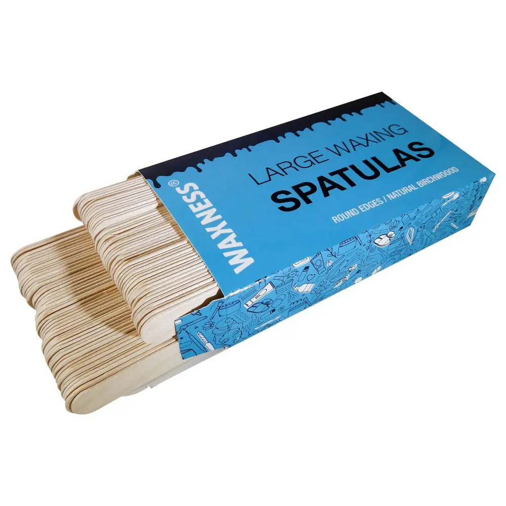 WAXNESS Body Waxing Wooden Spatula Applicators 100pc