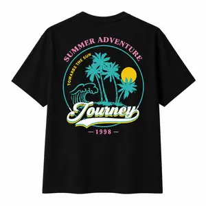 Men's Malibu Palm Tree Print Cotton T-Shirt Los Angeles Tropical Style Summer Beach Short Sleeve Casual Tee deo merch good graphic funny men