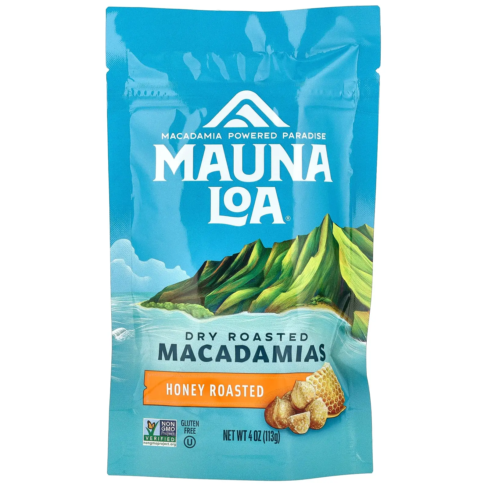 Mauna Loa Dry Roasted Macadamias, Honey Roasted, 4 oz (113 g)