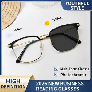 J- Multifocal Reading Glasses,Light Adaptive Lenses