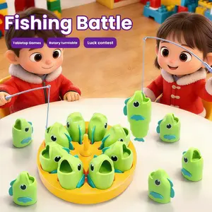 Desktop Game Fishing Master Retractable Fish Set Party Desktop Interactive Toy Parent-Child Interactive Educational Board Game for Ages 3-6 Adult Party Reward & Punishment Toy Tabletop Games