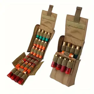 Outdoor Ammo Mag Bags, 25 Round 12GA 12 Gauge Cartridge Pouch, Ammo Shells Box