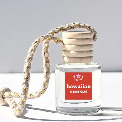Hawaiian Sunset Scented Car Freshener - Tropical Fruity Scented Car Air Freshener - Long Lasting Aroma for Cars