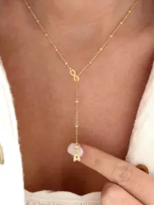 Infinity Symbol Design Pendant Necklace for Women, Stainless Steel Jewelry for Party, Daily Clothing Decor, Trendy All-match & Exquisite Jewelry for Birthday Gift