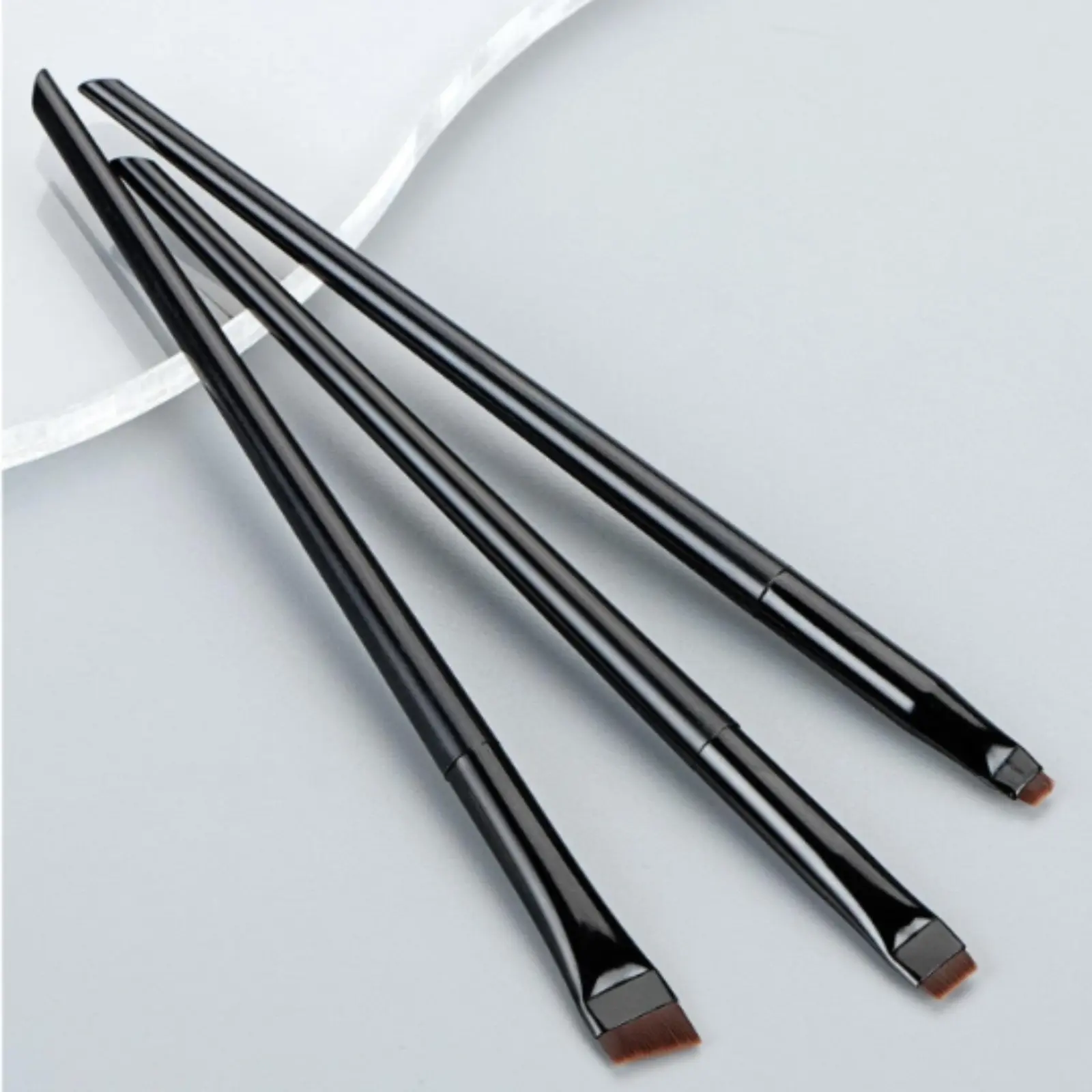 3pcs Makeup Brush Set,Blade eyeliner brush fine oblique head eyebrow brush outline eyeliner ultra-thin eye shadow brush makeup brush Black Friday