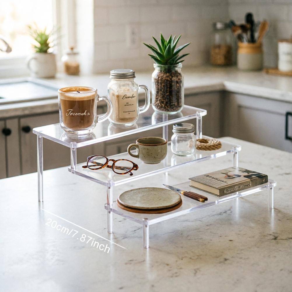 AZEAM Acrylic Riser,Collection Organizer Desserts Clear Display Risers Stand Perfume Organizer Cologne Acrylic Shelves 3 Tiered Cupcake Shelf for Food Desserts Holder Vendor Product Collectibles Organizer Cosmetics Decoration