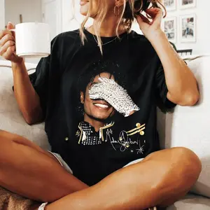 NO Rhinestones - Print Only Signature Michael Jackson Glove Graphic Tee, Michael Jackson v4 Youth Shirt, Michael Jackson King of Pop Unisex T-Shirt, Perfect Gift For Men, Women, And Kids