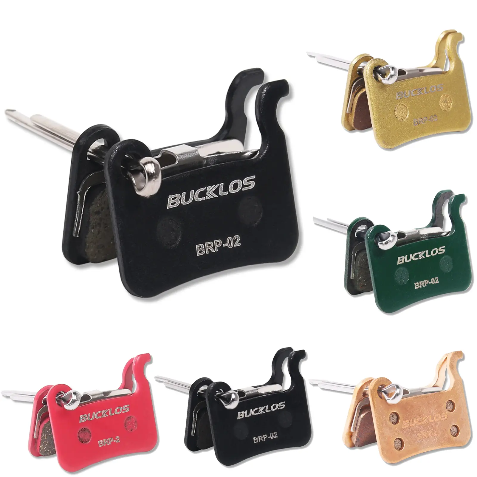 BUCKLOS Bike Disc Brake Pads - Bicycle Disk Brake Pads for Zoom/Shimano Deore XT XTR LX SLX Hone Alfine Saint e bike bike parts Versatile Disc Brake Pads for Bikes, Brake Mtb, Bike Accessories