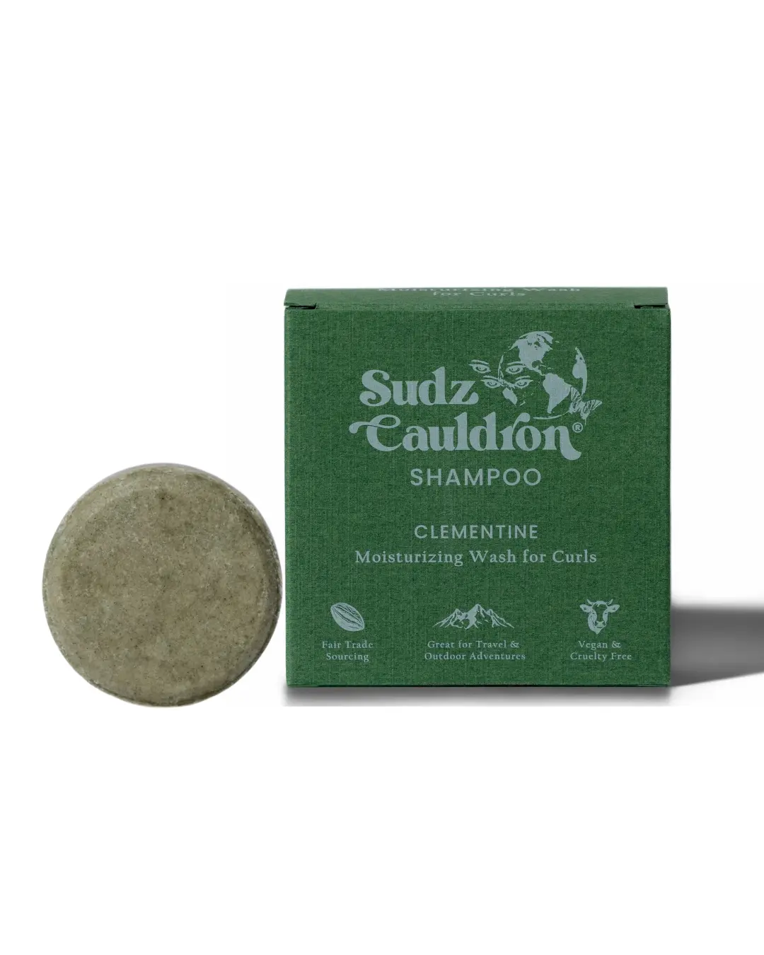 Clementine Moisturizing Curl Shampoo Bar | Gentle Sulfate-Free Cleanser
