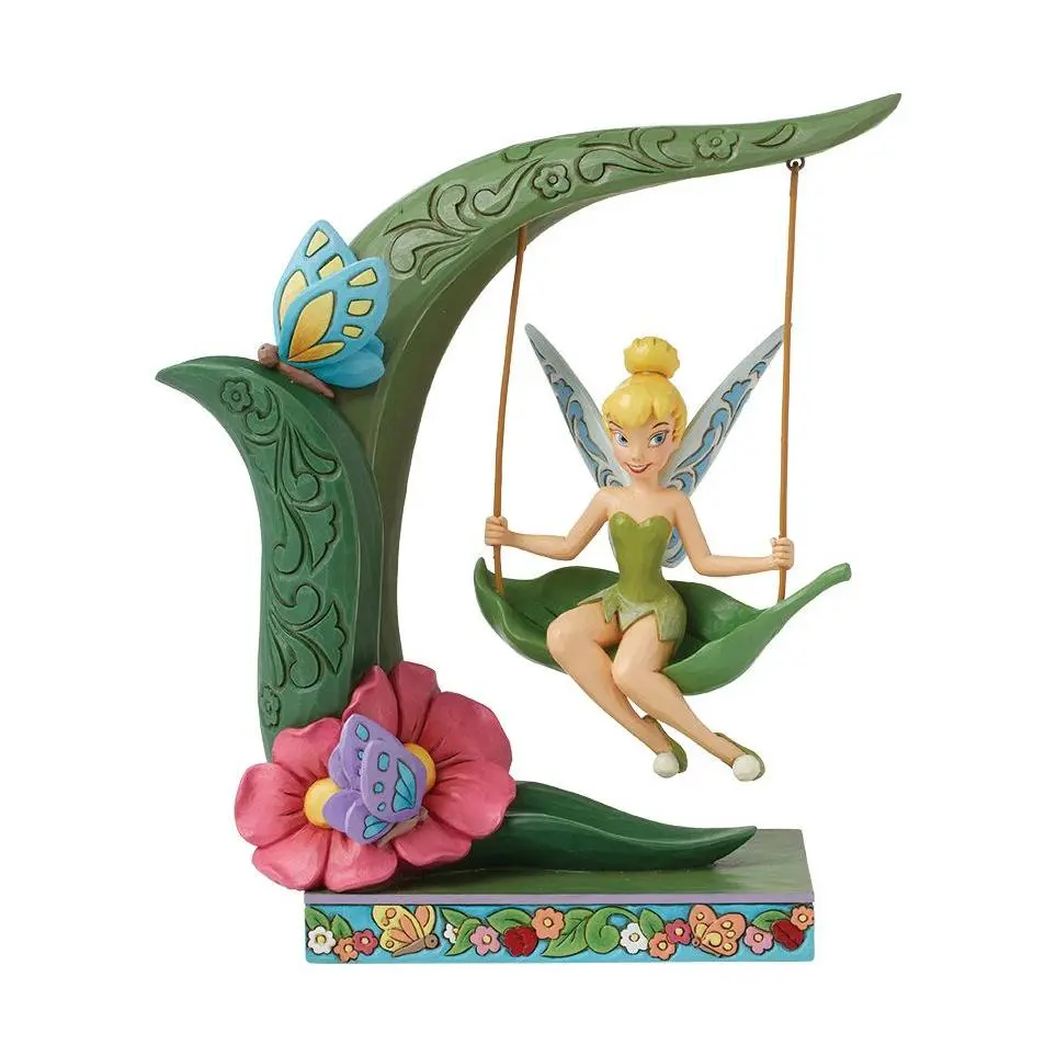 Jim Shore Disney Traditions Tink Spring Swing Figurine 9in H