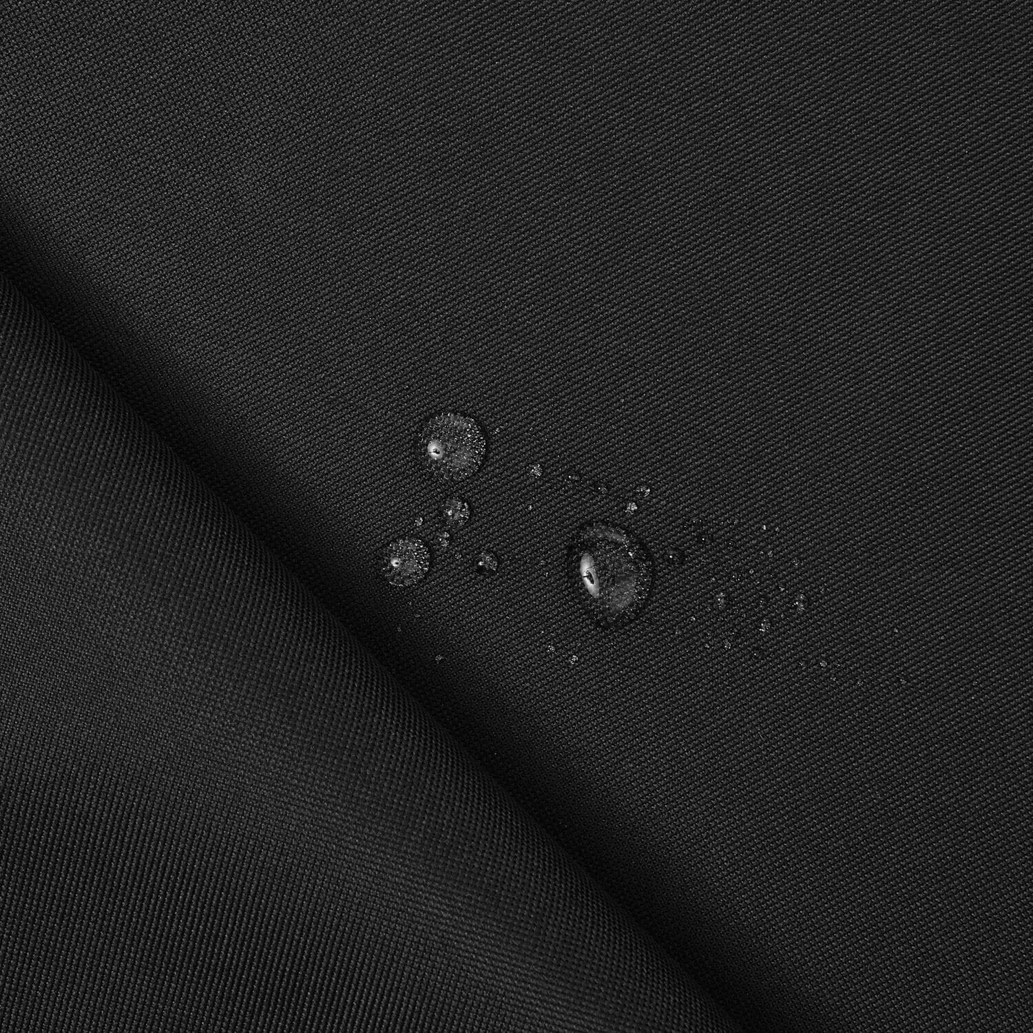 Black Waterproof Canvas Fabric – Heavy-Duty Material by the Yard