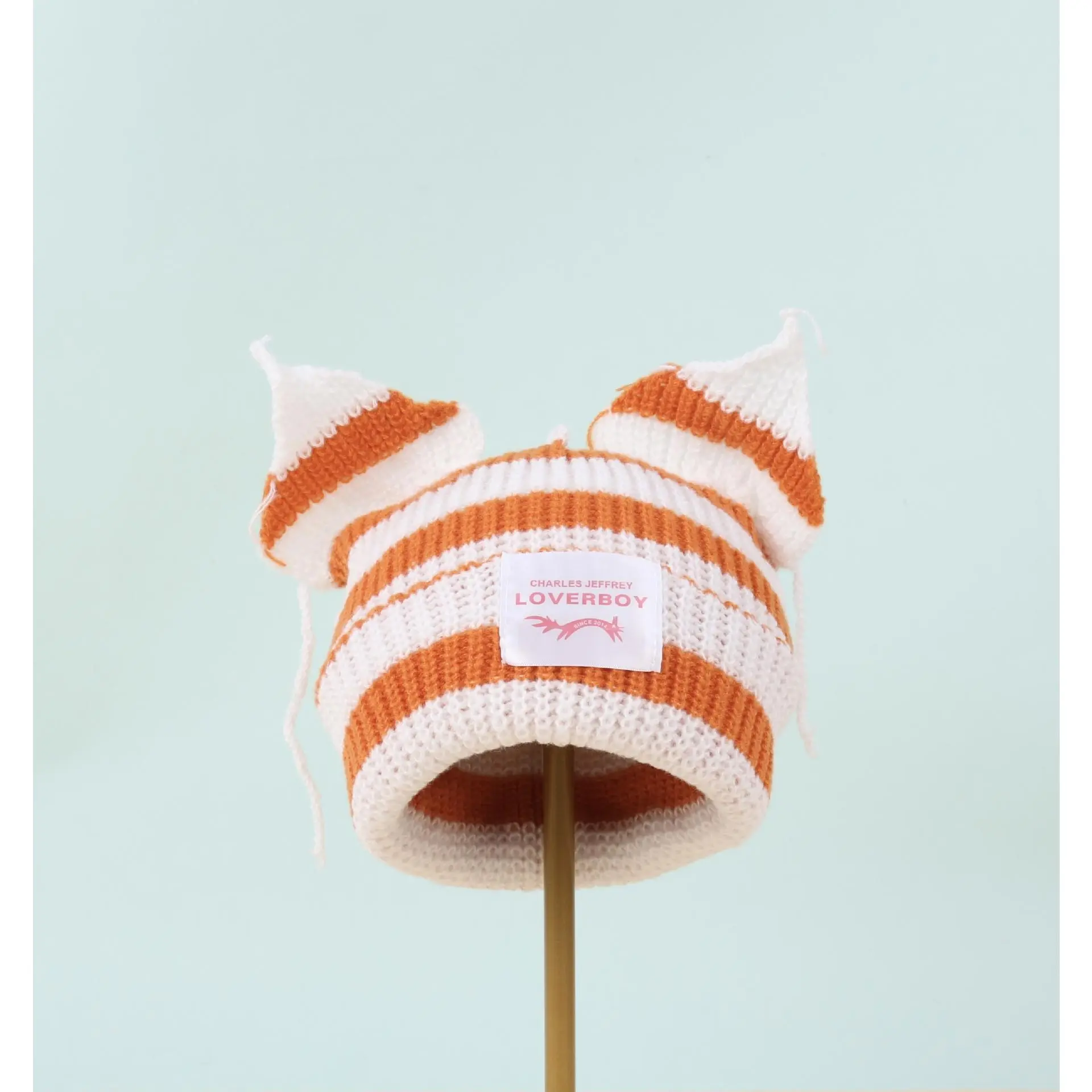Thick stripes [white + orange]