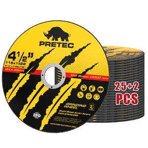 Cut Off Wheels 4-1/2",25+2 Pack Metal Cutting Wheel,Thin 4.5” Metal & Stainless Steel Fast Cutting Discs for Angle Grinder - 7/8" Arbor Hole