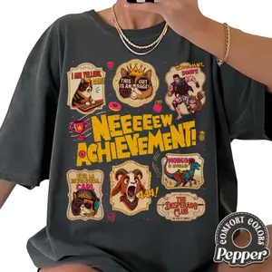 Dungeon Crawler Carl New Achievement Shirt, New Achievement T-Shirt, LitRPG Gamer Book Lover T-Shirt, Funny Bookish Graphic Tee, Gift for Men, Gift for Women, Crew Neck T-Shirt, Trending T-Shirt