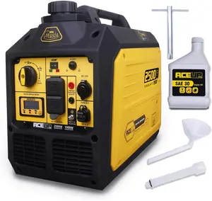 ACEUP ENERGY 2500 Watt Portable Gas Inverter Generator Quiet EPA Compliant with SAE 30 Oil for Home Camping Fathers Day Gift