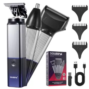 Solimpia 3-In-1 Electric Shaver Set, Multi-Functional Rechargeable Razor, Nose Hair Trimmer, Perfect Gift for Men, Ideal for Daily Use