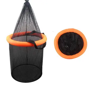 Foldable Fishing Net, Portable Large Capacity Fish Protective Net, Floating Fish Protector, Fishing Accessories for Outdoor