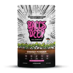 10-in-1 Mushroom Tea Blend | Supercharge Your Energy & Productivity | Organic White Tea + Mushroom Extracts (5:1) + Nootropics + Amino Acids | Professionally Formulated & 3rd Party Tested | Organic Citrus Flavor | Zero Sugar | Big Attitude