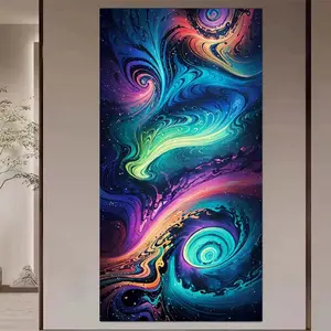 1 DIY diamond painting kit, 5D diamond art set, DIY decoration, cosmic vortex diamond painting kit full round diamonds, mosaic, diamond art, DIY art home decoration, suitable for Christmas.