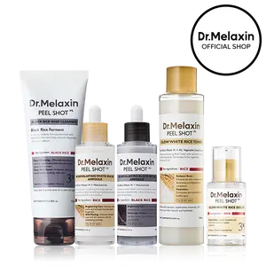 [Dr.Melaxin Official] The Ultimate Exfoliating Glow Rice Routine Set Exfoliating Glow Rice Peel Shot Facial Cleanser Pore Care Serum Skin Repair Care