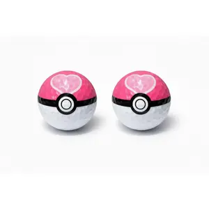 Custom Pokemon Love Ball Golf Balls Set (3) – Premium Novelty Golf Balls