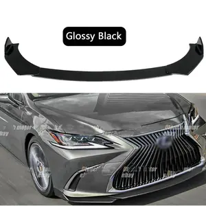 For Lexus ES350 Car Front Bumper Lip Spoiler Splitter Body Kit Glossy Black