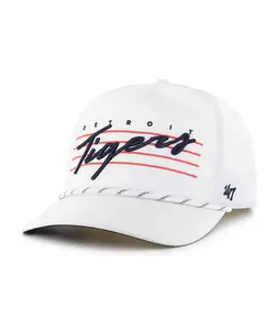 Detroit Tigers 47 Brand White Downburst Hitch Snapback Hat