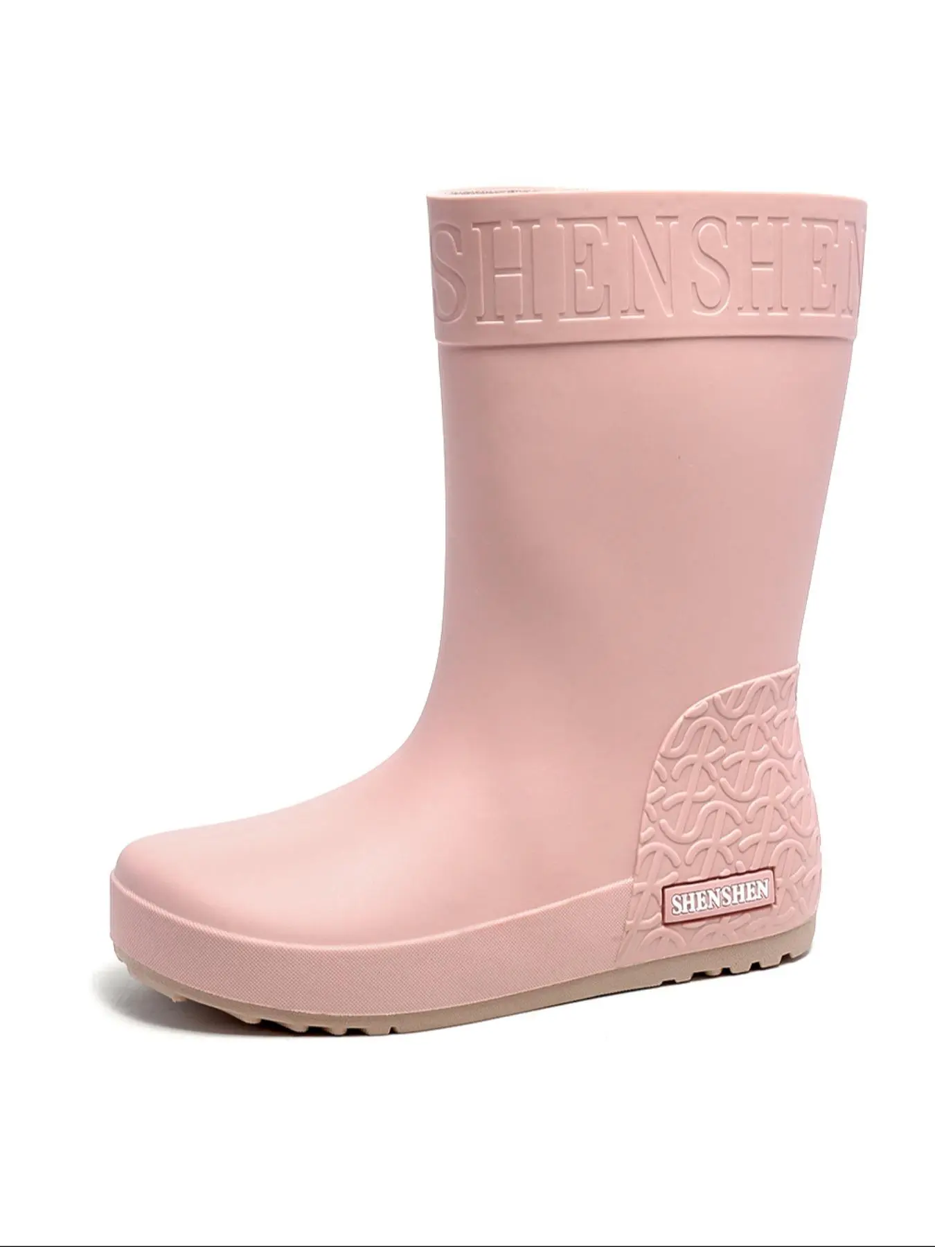 Women's Fashionable Solid Color Rain Boots, Casual Waterproof Non-slip Rain Boots for Daily Wear, Stylish Rain Boots for Women & Girls, Walking Shoes, Waterproof Footwear, Waterproof Outdoor Footwear