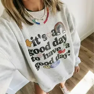 HappyShift - Good Day Sweatshirt, It's a Good Day to Have a Good Day Sweater, Positive Quote Pullover, Motivational Crewneck, Retro Happy Sweatshirt