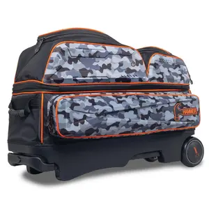 Hammer Gauntlet Triple Roller - Multiple Colors, Holds 3 Bowling Balls, Premium Base, Large Shoe Compartment Holding up to size 15, 5-Year Warranty