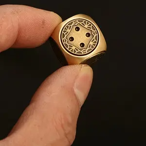 1 piece of retro hand-polished brass dice ornaments, suitable for living room desktop decoration, antique copper art, perfect for Halloween/Christmas/Thanksgiving adult party games, Dnd Metal Dice