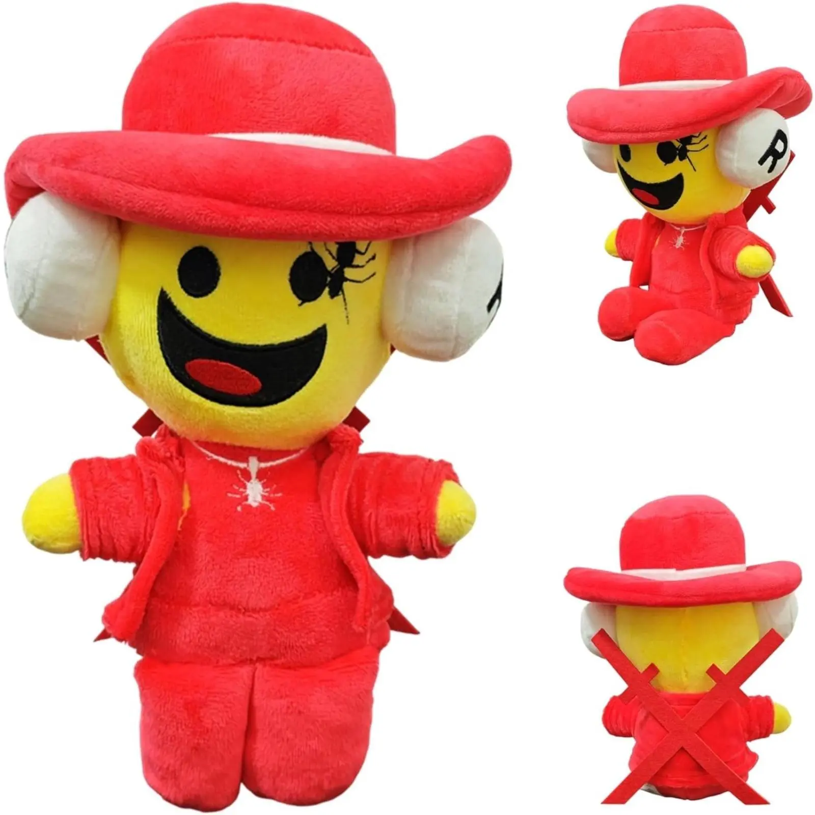 Brainrot 67 Plush Toy - Red & Yellow Limited Edition Collectible, 9.8” Adorable & Glitchy Meme Stuffed Animal for TikTok Fans, Unique Gift for Boys & Girls