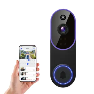 1080P Wireless Video Doorbell Camera, Smart AI Human Detection, FHD Live View, Cloud Storage, Night Vision, Two Way Audio, Instant Alert, 2.4G WiFi Only, Indoor/Outdoor Surveillance Cam for Home Security System