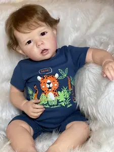 Liam Reborn Baby Dolls Full Body Boy 20 Inch 50cm Boy Vinyl Baby Doll Vinyl Real Life Size Babies Realistic Newborn Babies Reborn Toddler Dolls  Move