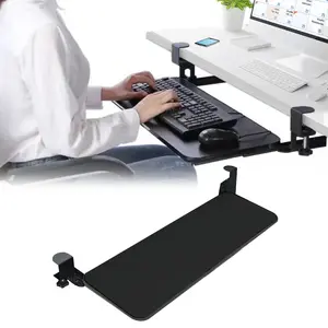 Under Desk Keyboard Tray – Height Adjustable Pull Out Keyboard Drawer