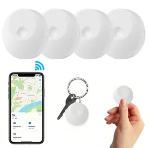 GPS Tracker Key Finder Device, Bluetooth-compatible Compatible Item Locator, Works with Apple Find My, Wallet Tracking Tool for Keys & Bags, Smart Key Finder